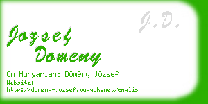 jozsef domeny business card
